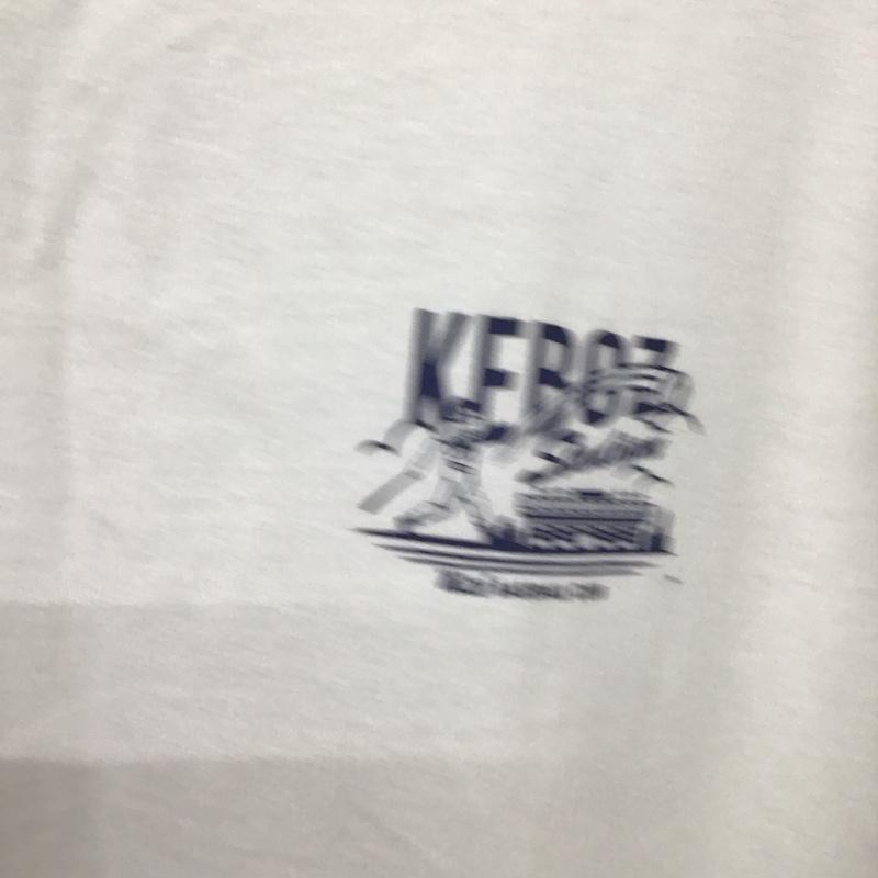ケボズ KEBOZ Tシャツ 半袖 半袖カットソー プリントTシャツ クルーネックカットソー L ロゴ、文字 アイボリー / アイボリー / メンズ USED 古着 中古 10155183