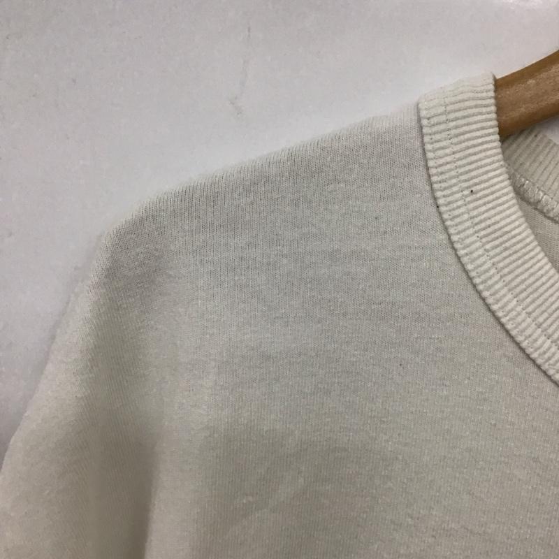 ケボズ KEBOZ Tシャツ 半袖 半袖カットソー プリントTシャツ クルーネックカットソー L ロゴ、文字 アイボリー / アイボリー / メンズ USED 古着 中古 10155183