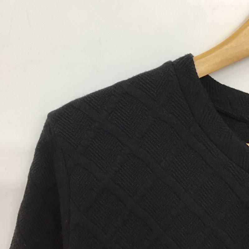 ノーアイディ NO ID. ニット、セーター 長袖 長袖ニット セーター 2 総柄 黒 / ブラック / black メンズ USED 古着 中古 10155188
