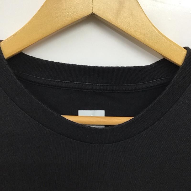 アディダス adidas Tシャツ 半袖 半袖カットソー プリントTシャツ クルーネックカットソー S ロゴ、文字 黒 / ブラック / black メンズ USED 古着 中古 10155189