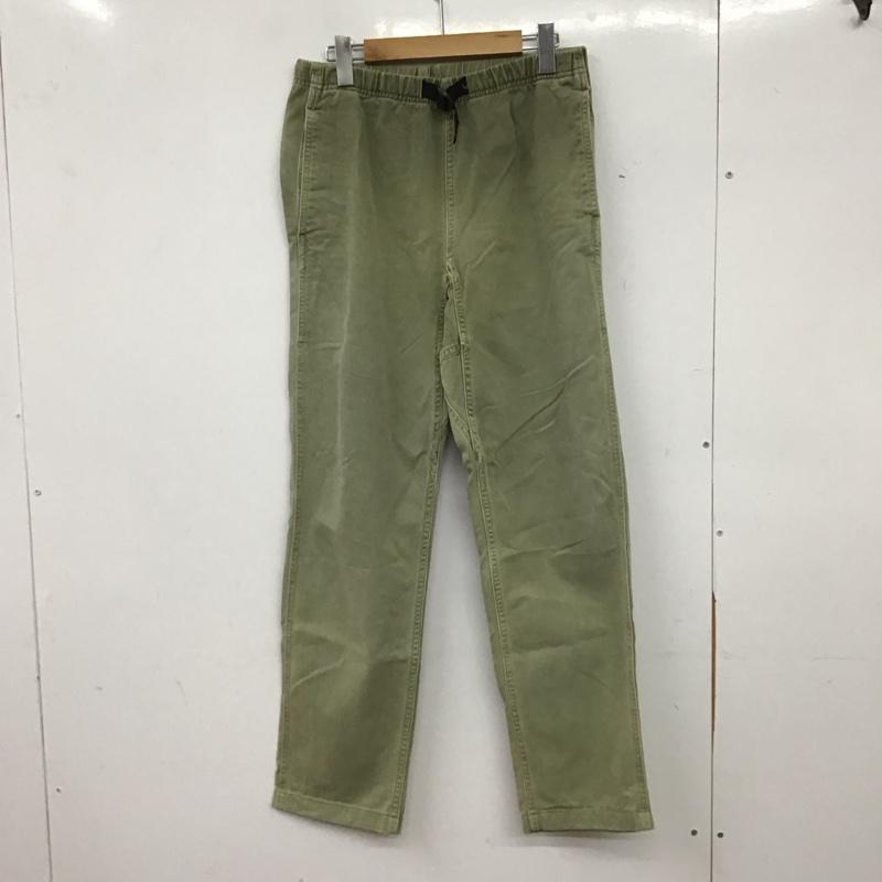 グラミチ GRAMICCI パンツ ワークパンツ、ペインターパンツ ワイドパンツ カジュアルパンツ ワークパンツ S ロゴ、文字 カーキ / カーキ / khaki メンズ USED 古着 中古 10155192
