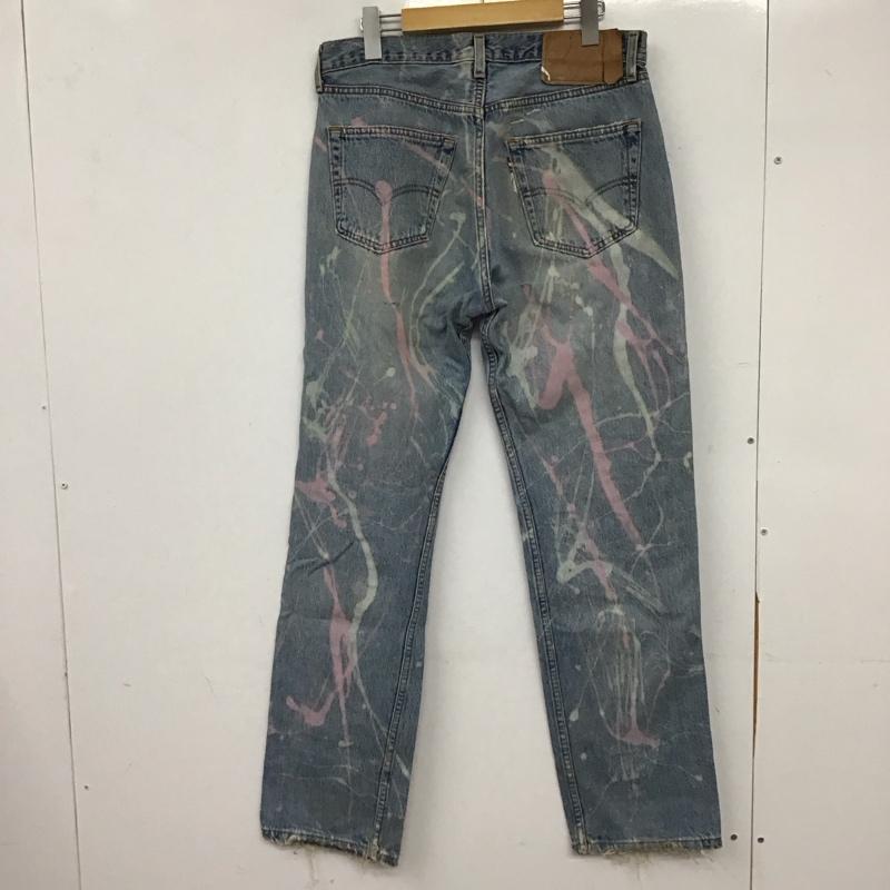 リーバイス Levi s パンツ デニム、ジーンズ デニムパンツ スリムパンツ カジュアルパンツ 33インチ ダメージ加工 マルチカラー / マルチカラー / multicolor メンズ USED 古着 中古 10155193