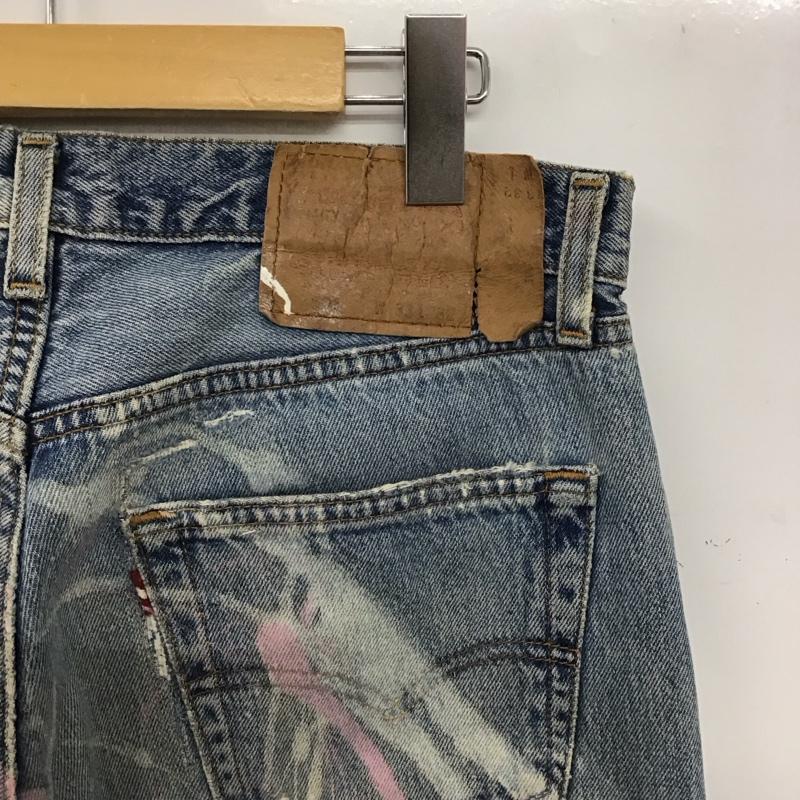 リーバイス Levi s パンツ デニム、ジーンズ デニムパンツ スリムパンツ カジュアルパンツ 33インチ ダメージ加工 マルチカラー / マルチカラー / multicolor メンズ USED 古着 中古 10155193