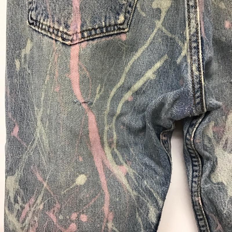 リーバイス Levi s パンツ デニム、ジーンズ デニムパンツ スリムパンツ カジュアルパンツ 33インチ ダメージ加工 マルチカラー / マルチカラー / multicolor メンズ USED 古着 中古 10155193