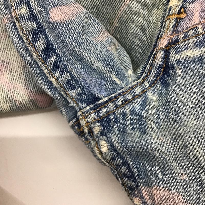 リーバイス Levi s パンツ デニム、ジーンズ デニムパンツ スリムパンツ カジュアルパンツ 33インチ ダメージ加工 マルチカラー / マルチカラー / multicolor メンズ USED 古着 中古 10155193
