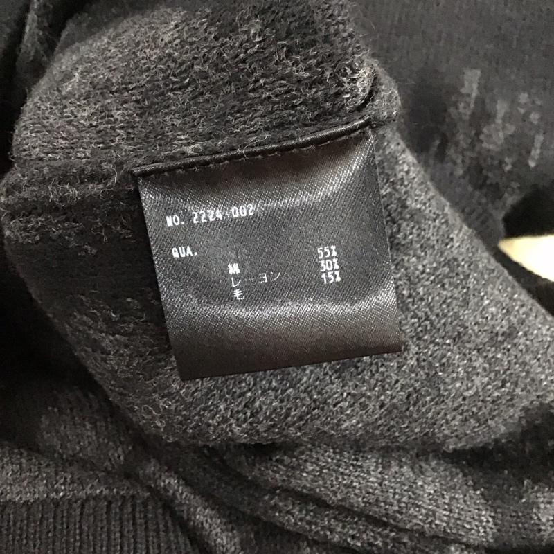 ラッドミュージシャン LAD MUSICIAN カーディガン 長袖 2224-002 BIGROSECARDIGAN 44 プリント 黒 / ブラック / black メンズ USED 古着 中古 10155194