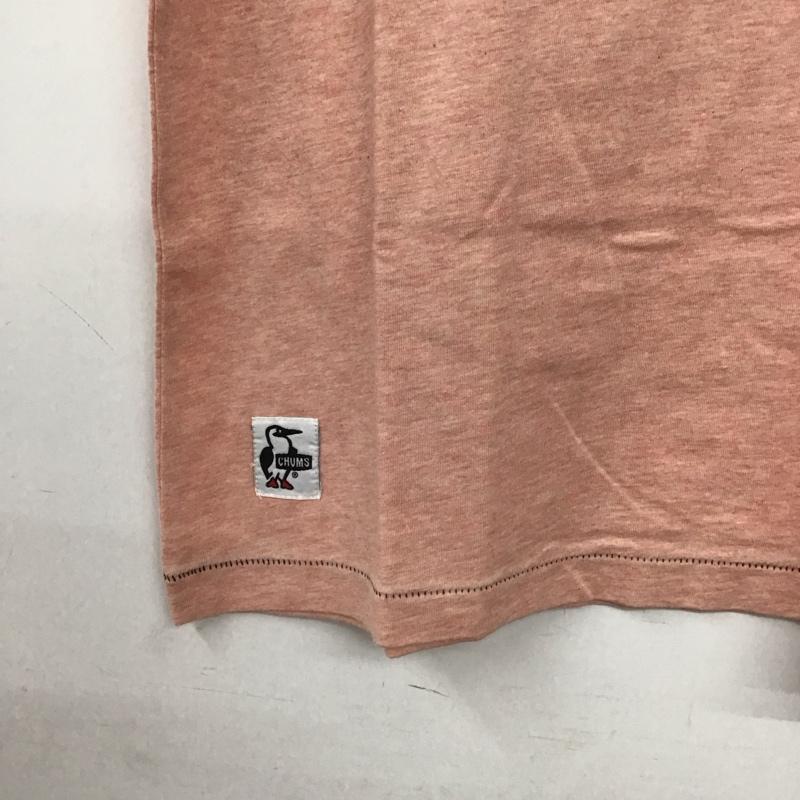 チャムス CHUMS Tシャツ 半袖 半袖カットソー プリントTシャツ クルーネックカットソー M プリント 桃 / ピンク / pink メンズ USED 古着 中古 10155200