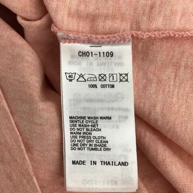チャムス CHUMS Tシャツ 半袖 半袖カットソー プリントTシャツ クルーネックカットソー M プリント 桃 / ピンク / pink メンズ USED 古着 中古 10155200