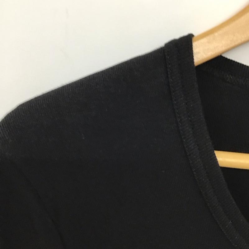 ノーアイディ NO ID. カットソー 長袖 長袖カットソー 無地カットソー クルーネック 2 無地 黒 / ブラック / black メンズ USED 古着 中古 10155201