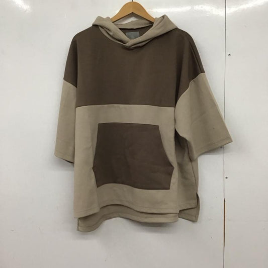 アンゲネーム ANGENEHM パーカー 半袖 半袖パーカーカットソー プルオーバーパーカー M 無地 ベージュ / ベージュ / beige メンズ USED 古着 中古 10155205