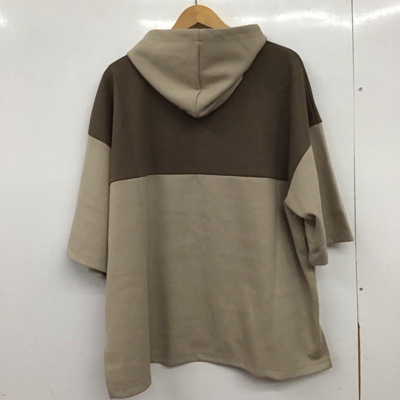 アンゲネーム ANGENEHM パーカー 半袖 半袖パーカーカットソー プルオーバーパーカー M 無地 ベージュ / ベージュ / beige メンズ USED 古着 中古 10155205