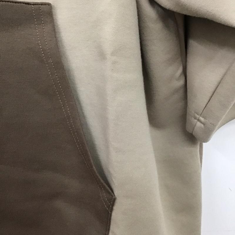 アンゲネーム ANGENEHM パーカー 半袖 半袖パーカーカットソー プルオーバーパーカー M 無地 ベージュ / ベージュ / beige メンズ USED 古着 中古 10155205