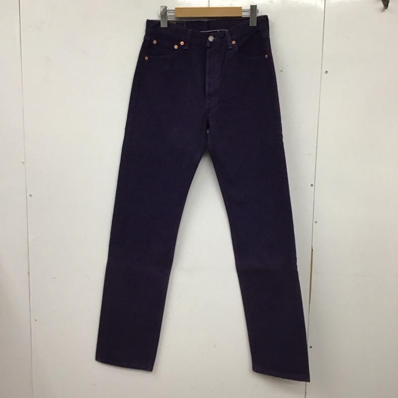 リーバイストラウスアンドコー Levi Strauss & co. パンツ デニム、ジーンズ デニムパンツ スリムパンツ カジュアルパンツ 30インチ 無地 紫 / パープル / purple メンズ USED 古着 中古 10155209