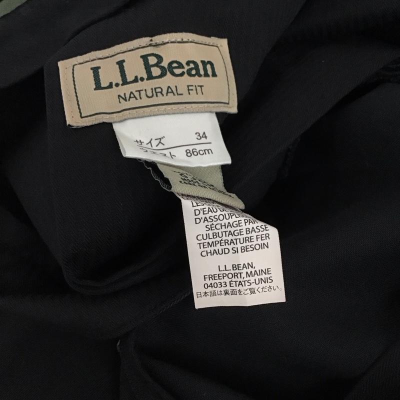 エルエルビーン L.L.Bean パンツ スラックス ワイドパンツ スラックスパンツ カジュアルパンツ 34 無地 黒 / ブラック / black メンズ USED 古着 中古 10155210