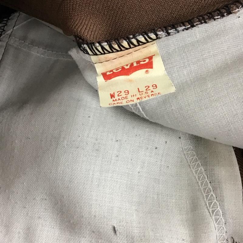 リーバイス Levi s パンツ チノパン チノパン スリムパンツ カジュアルパンツ ストレッチパンツ 29インチ 無地 茶 / ブラウン / brown メンズ USED 古着 中古 10155211