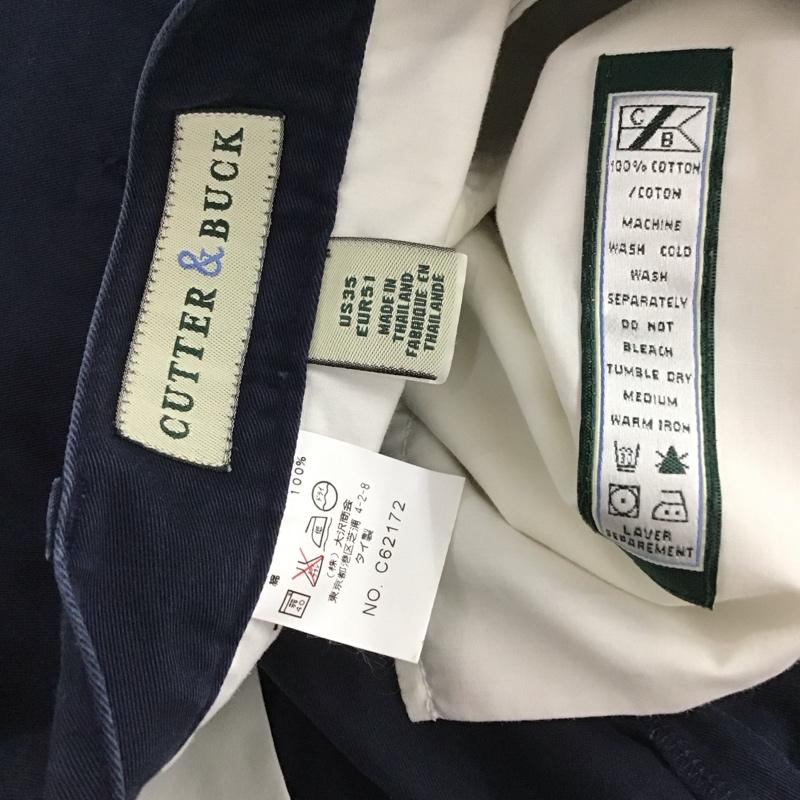 カッターアンドバック CUTTER&BUCK パンツ チノパン チノパン ワイドパンツ カジュアルパンツ 無地 紺 / ネイビー / navy メンズ USED 古着 中古 10155213
