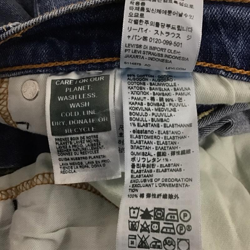 リーバイストラウスアンドコー Levi Strauss & co. パンツ デニム、ジーンズ デニムパンツ スリムパンツ カジュアルパンツ ストレッチパンツ 34インチ 無地 インディゴ / インディゴ / Indigo メンズ USED 古着 中古 10155214