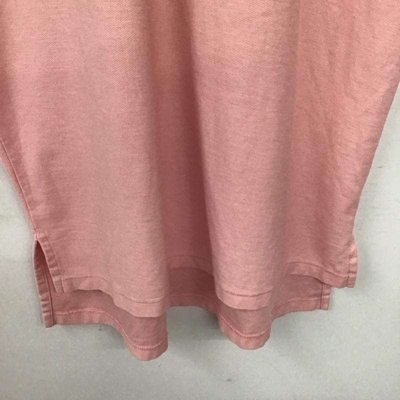 ポロバイラルフローレン Polo by RALPH LAUREN ポロシャツ 半袖 半袖ポロシャツ カラーシャツ 半袖カットソー L ロゴ、文字 桃 / ピンク / pink メンズ USED 古着 中古 10155215