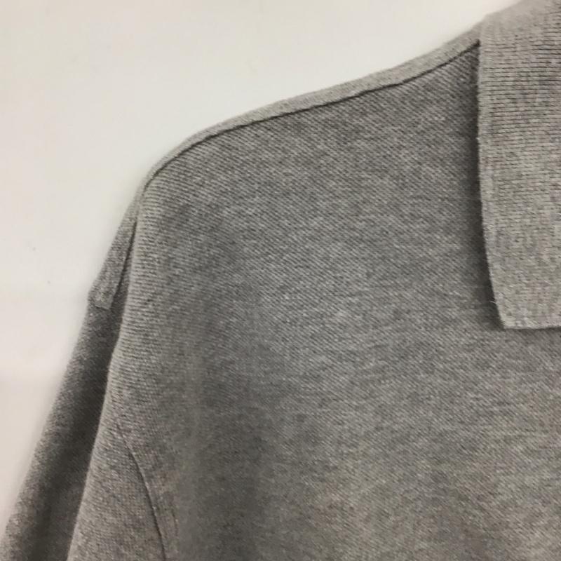 ギャップ GAP ポロシャツ 半袖 半袖ポロシャツ カラーシャツ 半袖カットソー M ロゴ、文字 灰 / グレー / gray メンズ USED 古着 中古 10155216