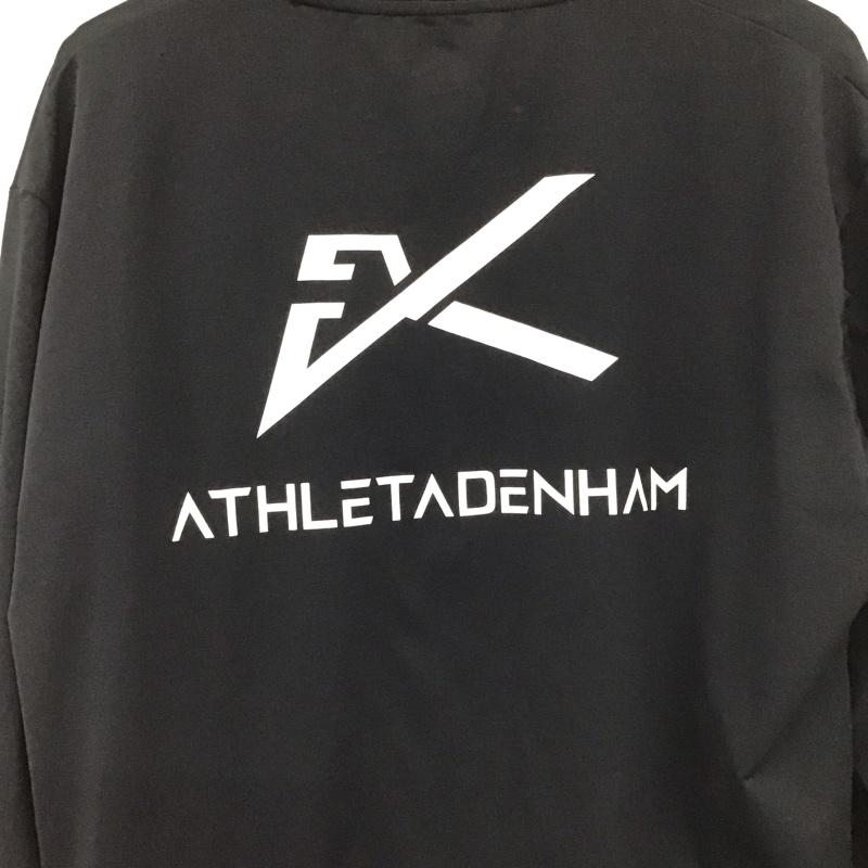 アスレタ ATHLETA カットソー 長袖 長袖カットソー プリントカットソー クルーネック L ロゴ、文字 黒 / ブラック / black メンズ USED 古着 中古 10155218