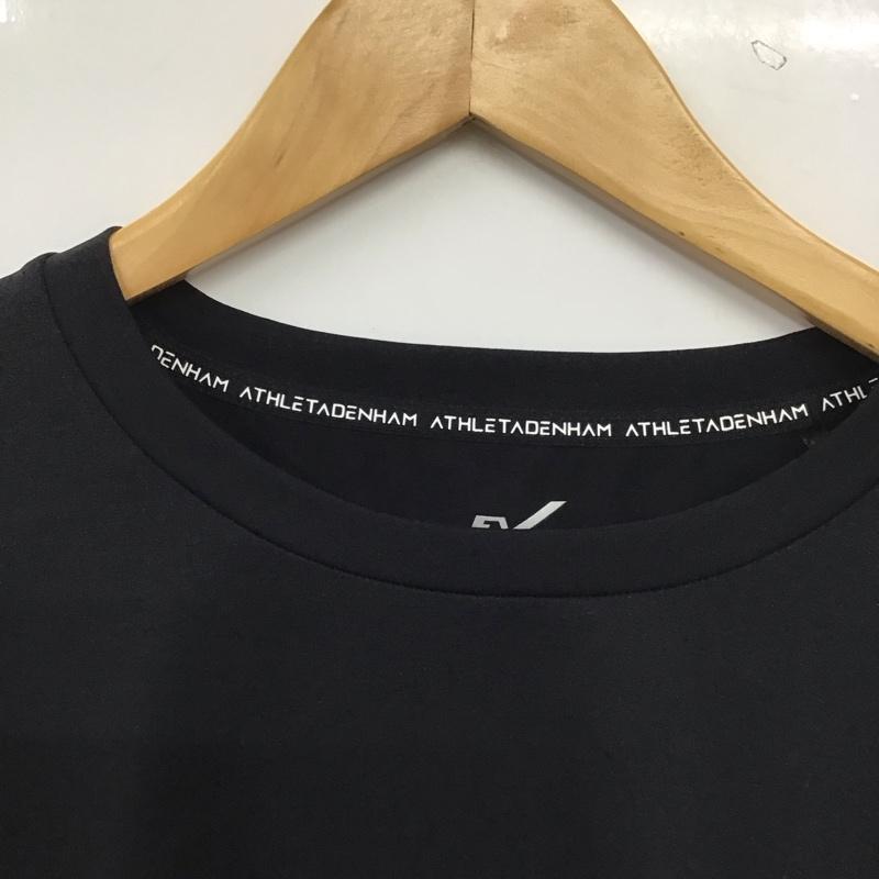 アスレタ ATHLETA カットソー 長袖 長袖カットソー プリントカットソー クルーネック L ロゴ、文字 黒 / ブラック / black メンズ USED 古着 中古 10155218