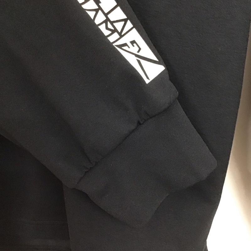 アスレタ ATHLETA カットソー 長袖 長袖カットソー プリントカットソー クルーネック L ロゴ、文字 黒 / ブラック / black メンズ USED 古着 中古 10155218