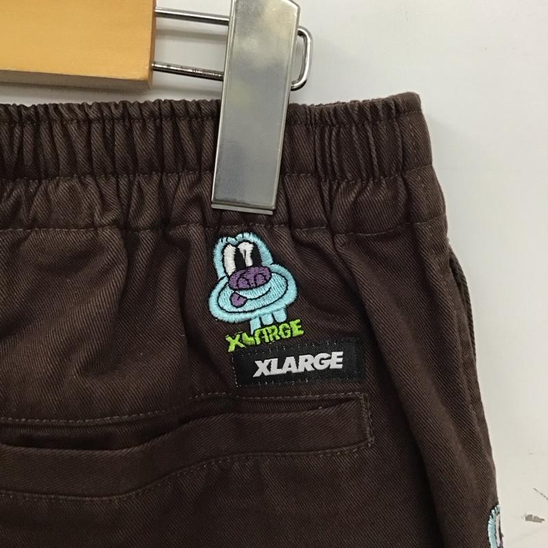 エクストララージ XLARGE パンツ ワークパンツ、ペインターパンツ ワークパンツ ワイドパンツ カジュアルパンツ M 刺繍 茶 / ブラウン / brown メンズ USED 古着 中古 10155221