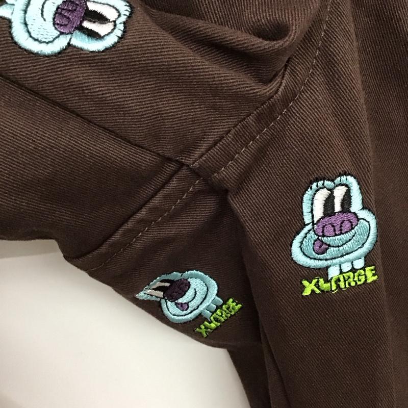 エクストララージ XLARGE パンツ ワークパンツ、ペインターパンツ ワークパンツ ワイドパンツ カジュアルパンツ M 刺繍 茶 / ブラウン / brown メンズ USED 古着 中古 10155221