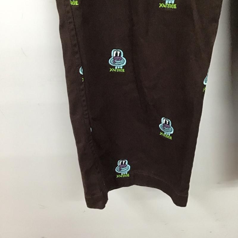 エクストララージ XLARGE パンツ ワークパンツ、ペインターパンツ ワークパンツ ワイドパンツ カジュアルパンツ M 刺繍 茶 / ブラウン / brown メンズ USED 古着 中古 10155221