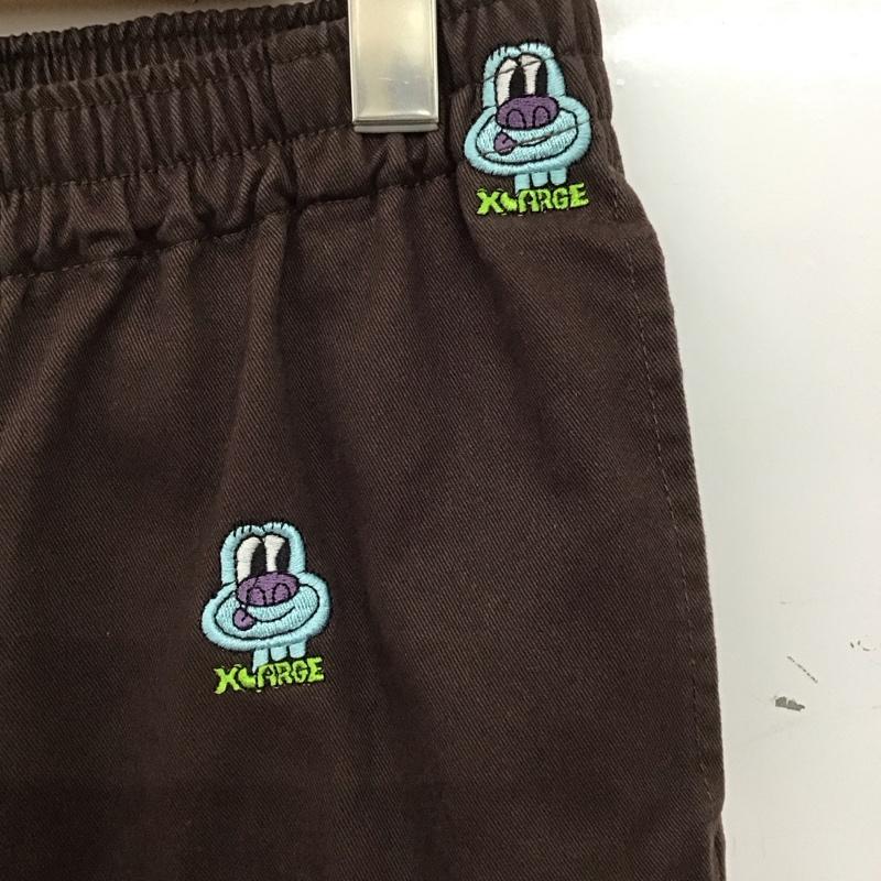 エクストララージ XLARGE パンツ ワークパンツ、ペインターパンツ ワークパンツ ワイドパンツ カジュアルパンツ M 刺繍 茶 / ブラウン / brown メンズ USED 古着 中古 10155221