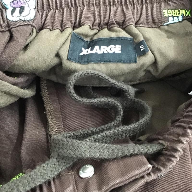 エクストララージ XLARGE パンツ ワークパンツ、ペインターパンツ ワークパンツ ワイドパンツ カジュアルパンツ M 刺繍 茶 / ブラウン / brown メンズ USED 古着 中古 10155221