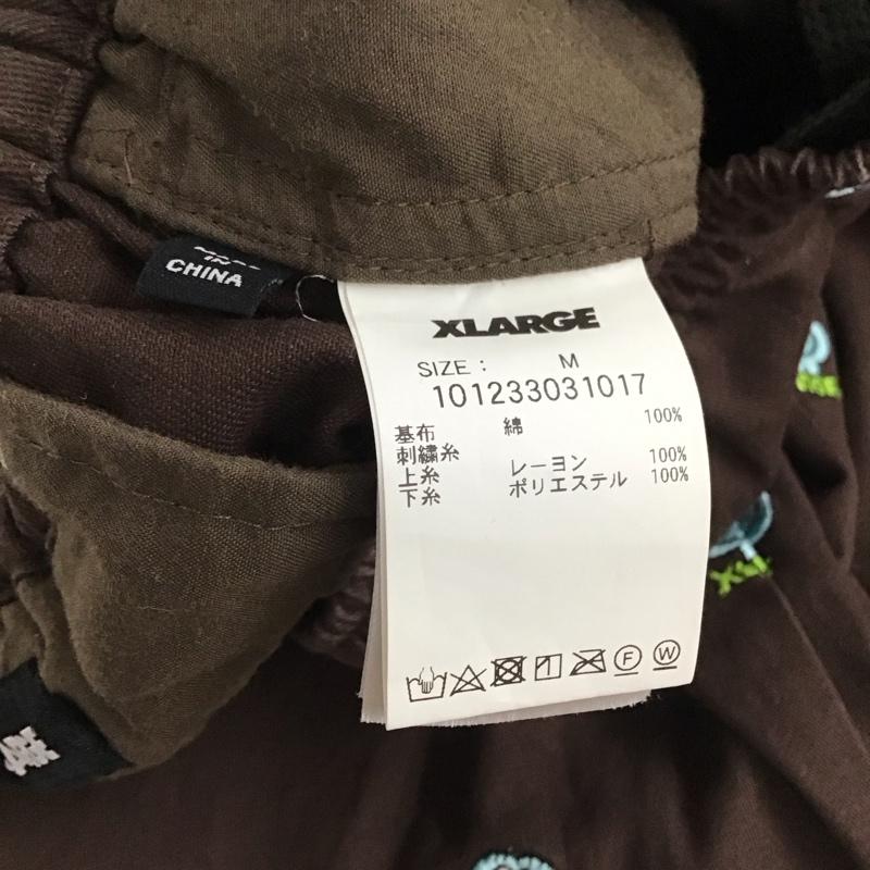 エクストララージ XLARGE パンツ ワークパンツ、ペインターパンツ ワークパンツ ワイドパンツ カジュアルパンツ M 刺繍 茶 / ブラウン / brown メンズ USED 古着 中古 10155221