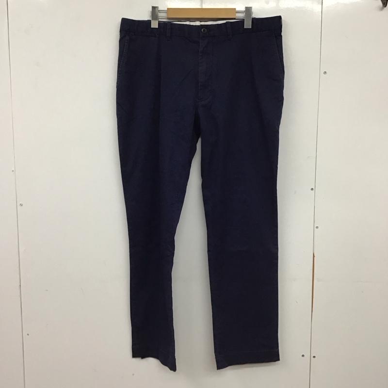 ポロゴルフラルフローレン POLOGOLF パンツ チノパン チノパン ワイドパンツ カジュアルパンツ 36インチ 無地 紺 / ネイビー / navy メンズ USED 古着 中古 10155223