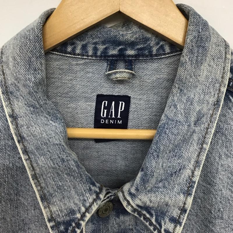 ギャップ GAP ジャケット、上着 ジャンパー、ブルゾン デニムジャケット Gジャン アウター カジュアルジャケット XL 無地 インディゴ / インディゴ / Indigo メンズ USED 古着 中古 10155226