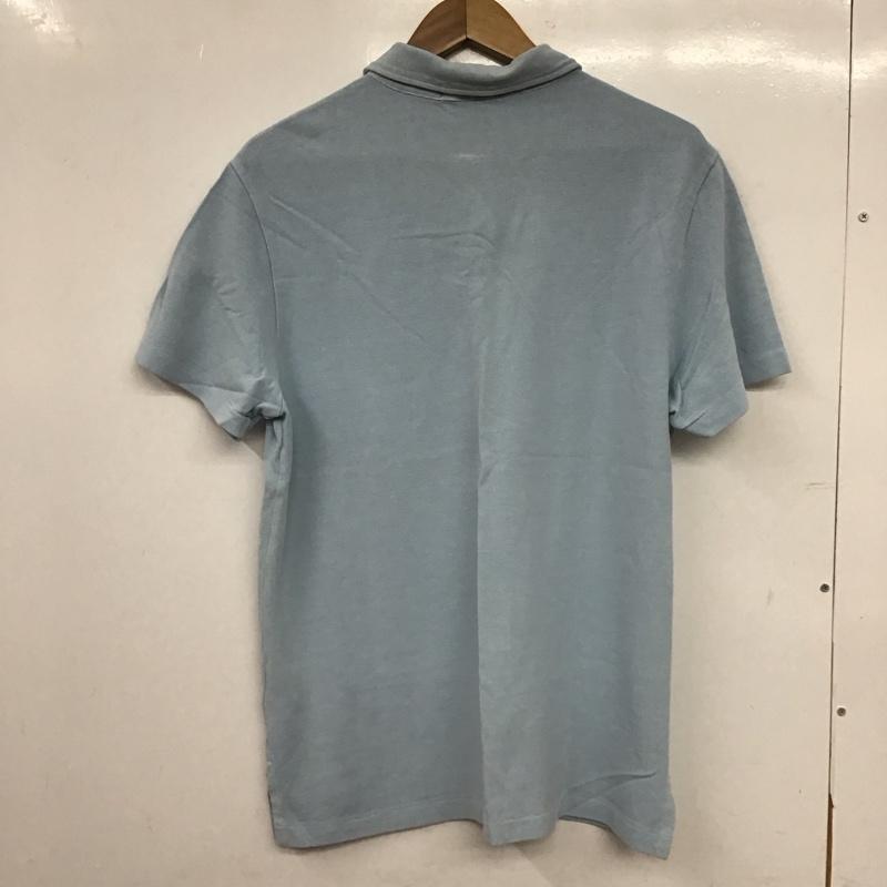 ポロバイラルフローレン Polo by RALPH LAUREN ポロシャツ 半袖 半袖ポロシャツ カラーシャツ 半袖カットソー L ロゴ、文字 水色 / ライトブルー / メンズ USED 古着 中古 10155229