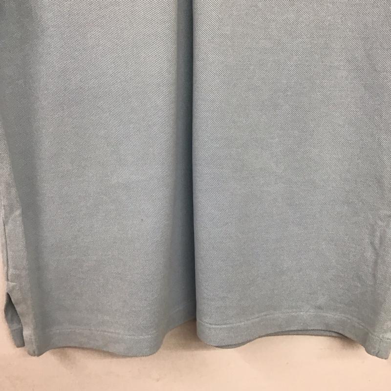 ポロバイラルフローレン Polo by RALPH LAUREN ポロシャツ 半袖 半袖ポロシャツ カラーシャツ 半袖カットソー L ロゴ、文字 水色 / ライトブルー / メンズ USED 古着 中古 10155229