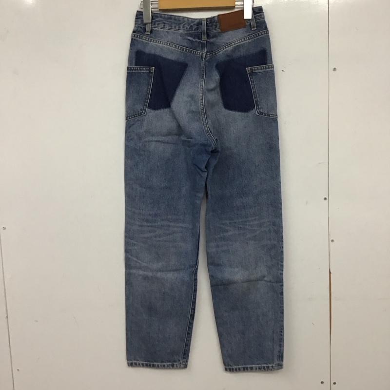 ジーナシス JEANASIS パンツ デニム、ジーンズ JS050485AA バイカラー デニムパンツ M 無地 インディゴ / インディゴ / Indigo X 水色 / ライトブルー / レディース USED 古着 中古 10155234