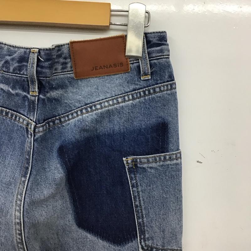 ジーナシス JEANASIS パンツ デニム、ジーンズ JS050485AA バイカラー デニムパンツ M 無地 インディゴ / インディゴ / Indigo X 水色 / ライトブルー / レディース USED 古着 中古 10155234