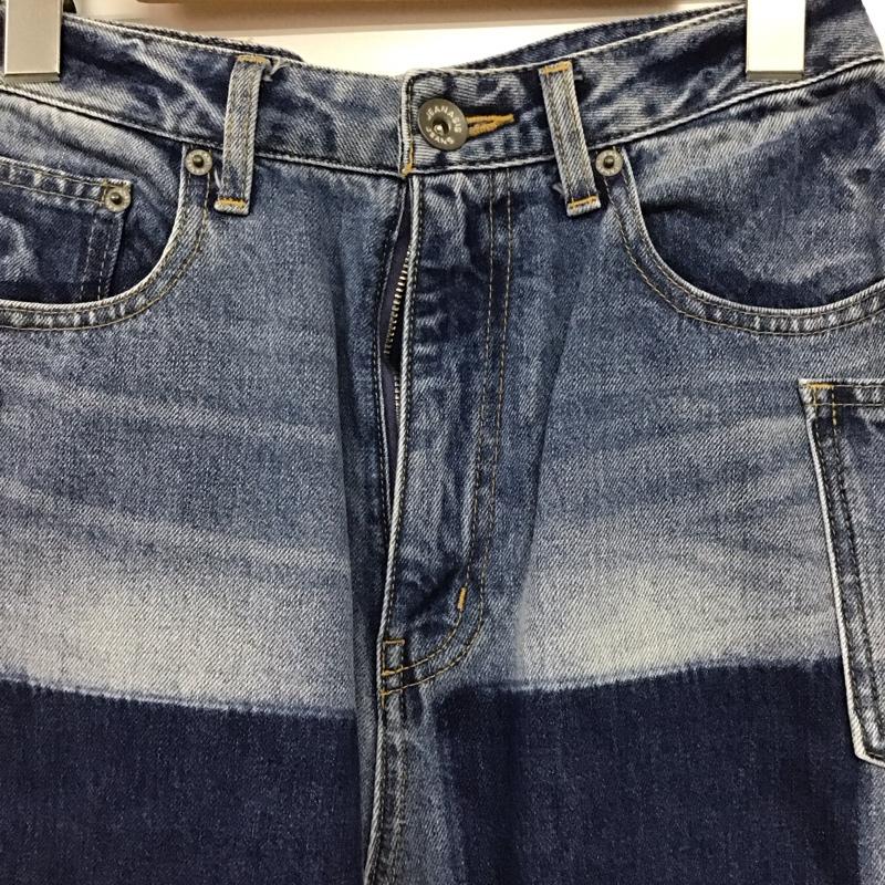 ジーナシス JEANASIS パンツ デニム、ジーンズ JS050485AA バイカラー デニムパンツ M 無地 インディゴ / インディゴ / Indigo X 水色 / ライトブルー / レディース USED 古着 中古 10155234