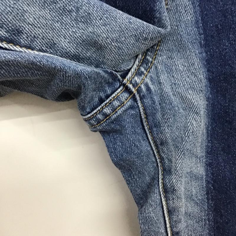 ジーナシス JEANASIS パンツ デニム、ジーンズ JS050485AA バイカラー デニムパンツ M 無地 インディゴ / インディゴ / Indigo X 水色 / ライトブルー / レディース USED 古着 中古 10155234