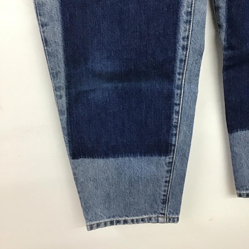 ジーナシス JEANASIS パンツ デニム、ジーンズ JS050485AA バイカラー デニムパンツ M 無地 インディゴ / インディゴ / Indigo X 水色 / ライトブルー / レディース USED 古着 中古 10155234