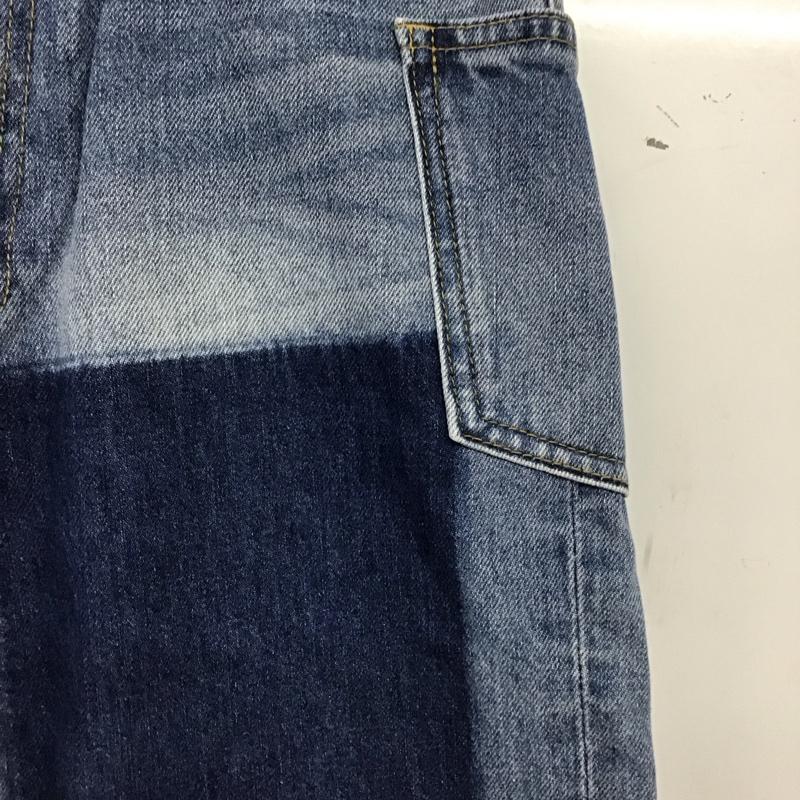 ジーナシス JEANASIS パンツ デニム、ジーンズ JS050485AA バイカラー デニムパンツ M 無地 インディゴ / インディゴ / Indigo X 水色 / ライトブルー / レディース USED 古着 中古 10155234
