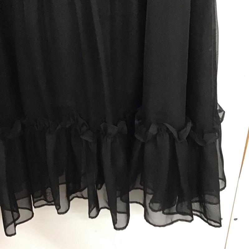 ロデオクラウンズ Rodeo Crowns スカート ロングスカート 無地 黒 / ブラック / black レディース USED 古着 中古 10155235