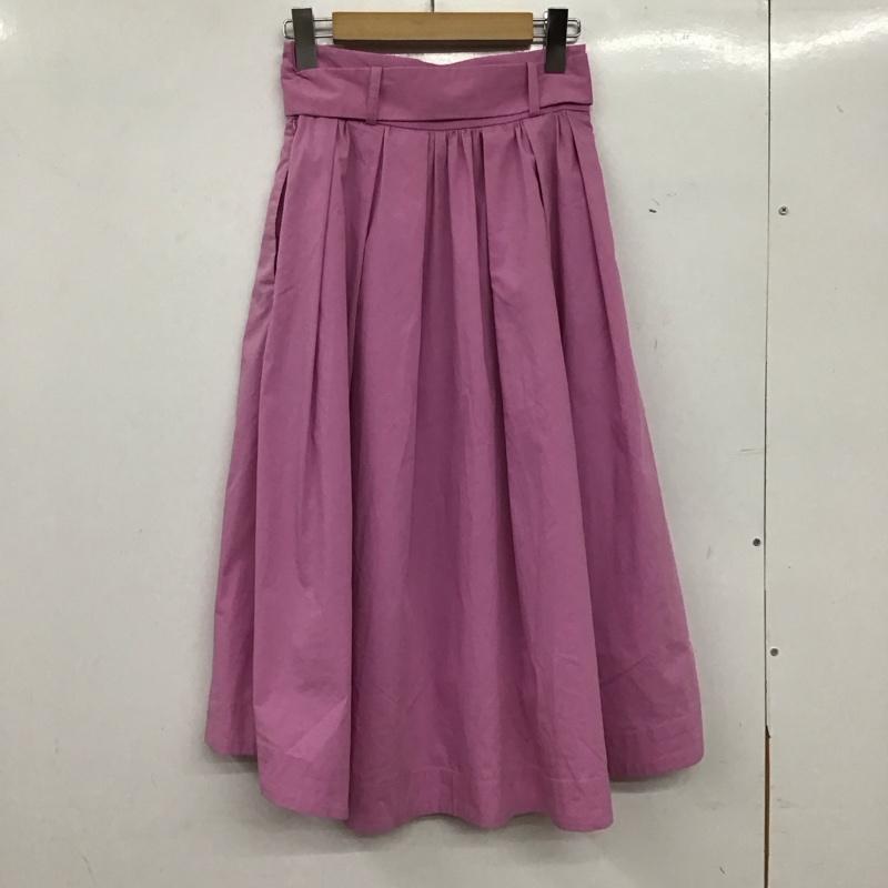 トランテアンソンドゥモード 31 Sons de mode スカート ロングスカート 36 無地 桃 / ピンク / pink レディース USED 古着 中古 10155236