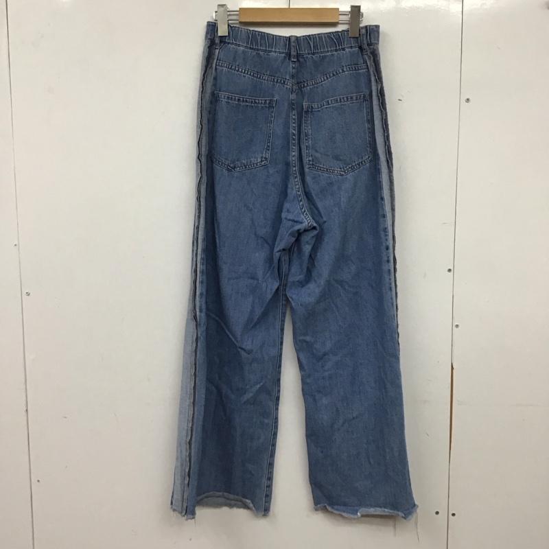 レプシィム LEPSIM パンツ デニム、ジーンズ LP051145AD サイドライン フレア バギー デニムパンツ L 無地 水色 / ライトブルー / レディース USED 古着 中古 10155239