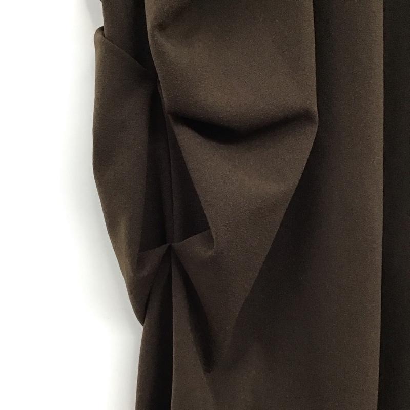 リムアーク RIM.ARK スカート ロングスカート 460EAS81-0090 Drape cut SK ドレープカットスカート 36 無地 茶 / ブラウン / brown レディース USED 古着 中古 10155240