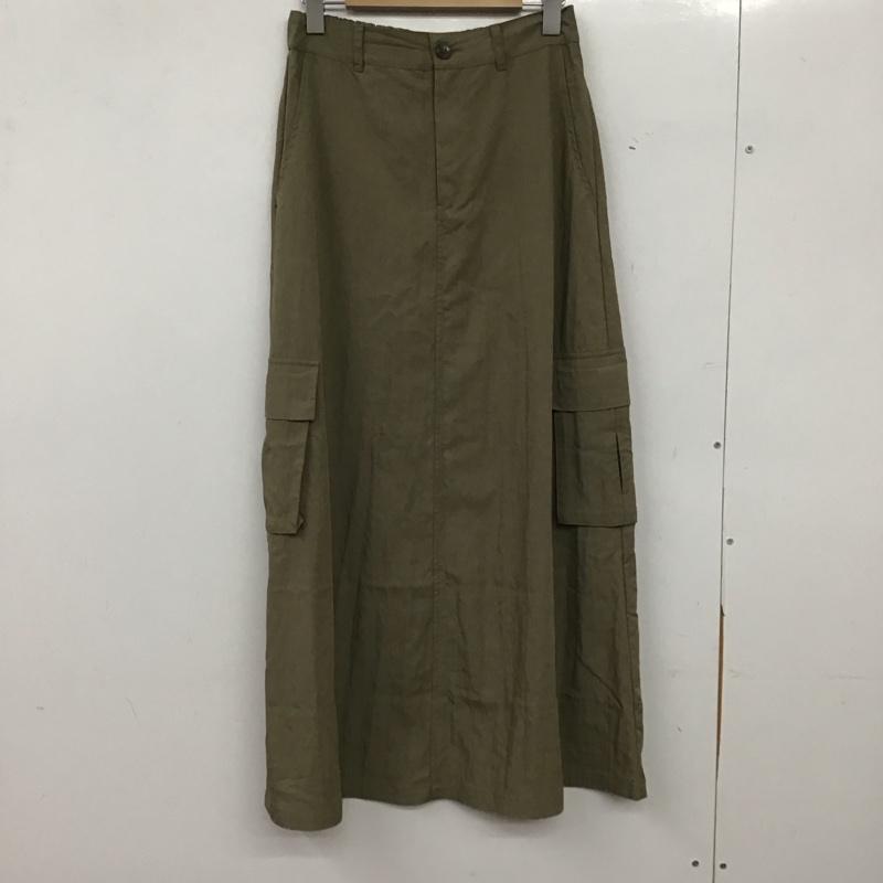 ひより HIYORI スカート ロングスカート FREE 無地 カーキ / カーキ / khaki レディース USED 古着 中古 10155241