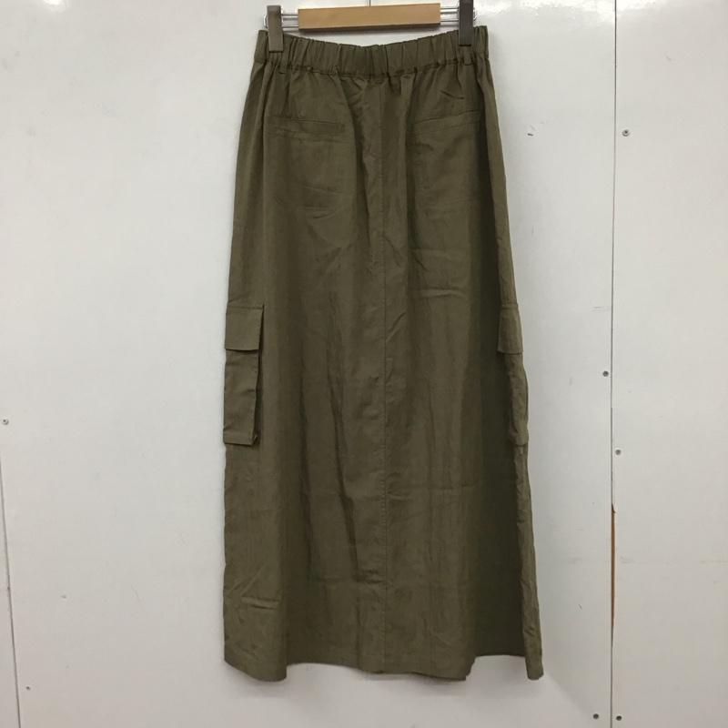 ひより HIYORI スカート ロングスカート FREE 無地 カーキ / カーキ / khaki レディース USED 古着 中古 10155241