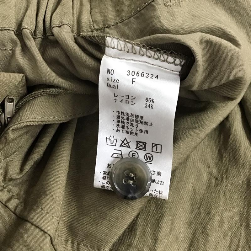 ひより HIYORI スカート ロングスカート FREE 無地 カーキ / カーキ / khaki レディース USED 古着 中古 10155241