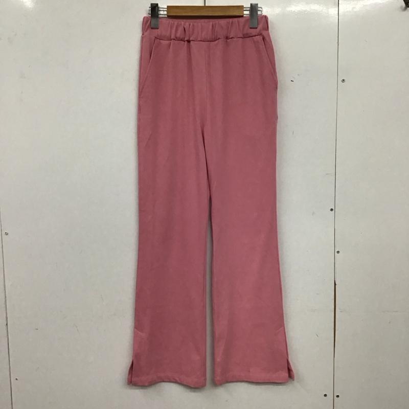 ニコアンド niko and... パンツ スラックス フレアパンツ M 無地 桃 / ピンク / pink レディース USED 古着 中古 10155243